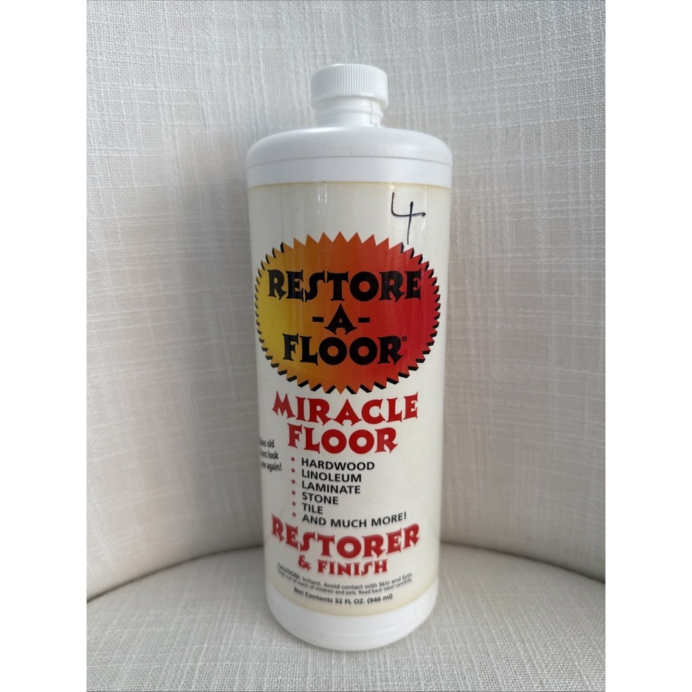 Restore A Floor Miracle Finish 32 oz‎ Wood Polish Hardwood, Linoleum, Laminate